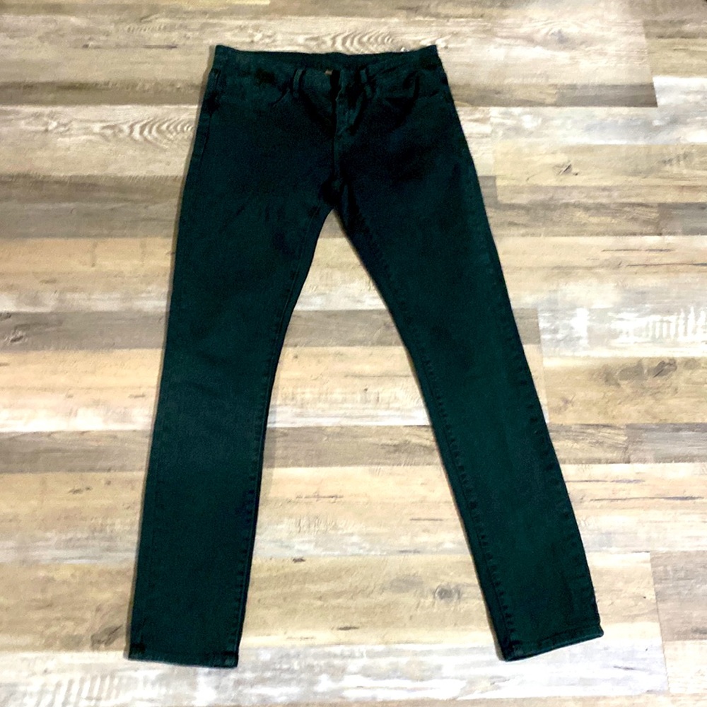 Topshop MOTO Hunter Green Skinny Jeans Sz 28